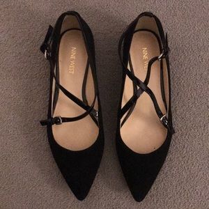 Nine West Black Suede flats